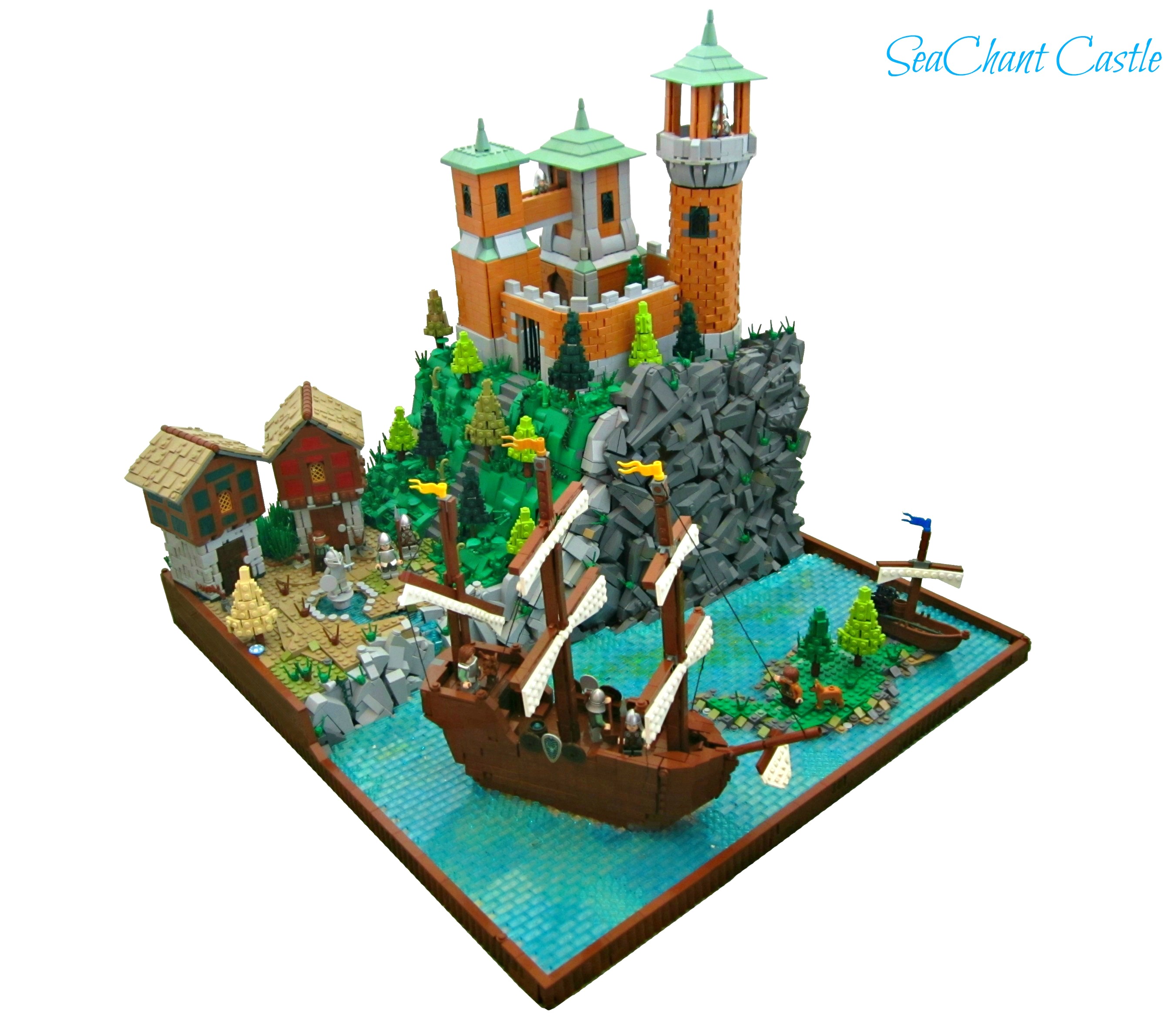 Un château de sable à l'échelle minifig - HelloBricks