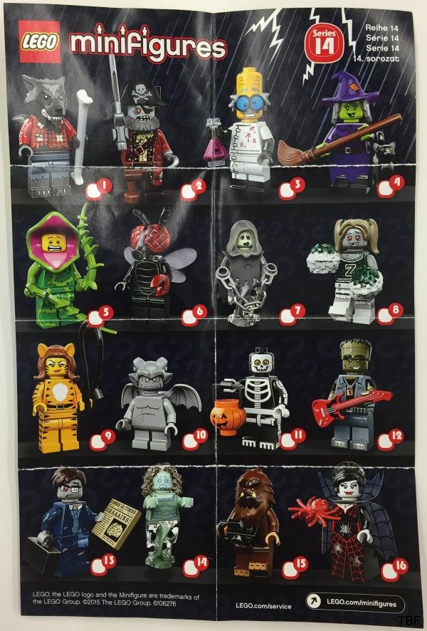 71010 Monsters Collectible Minifigures series 14 leaflet