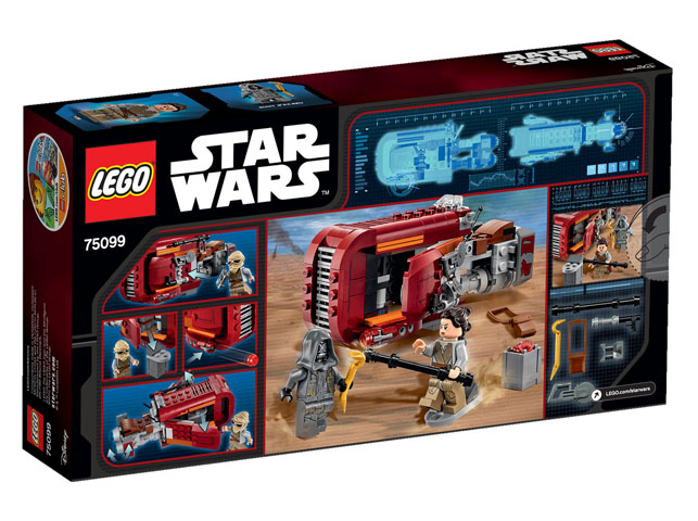 75099 Rey's Speeder box back