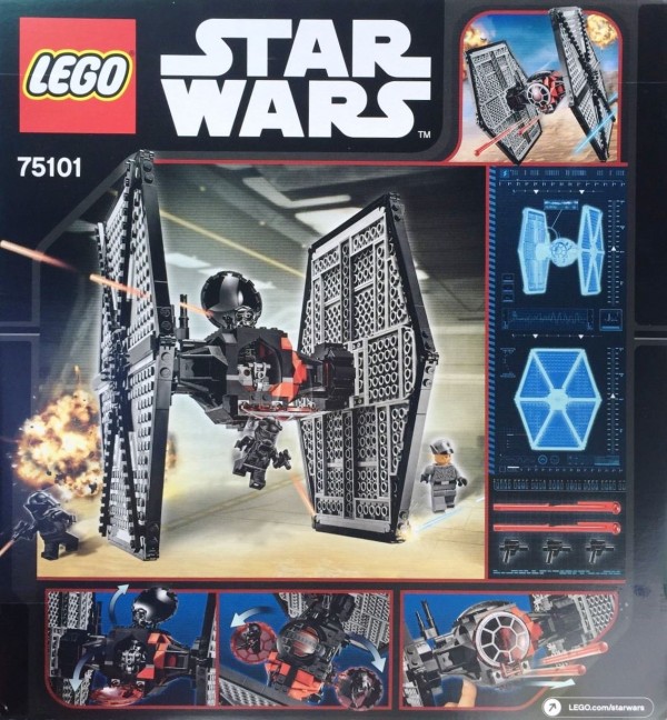 75101 First Order Special Forces Tie Fighter box back
