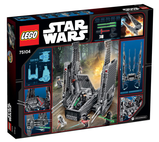 75104 Kylo Ren's Command Shuttle box back