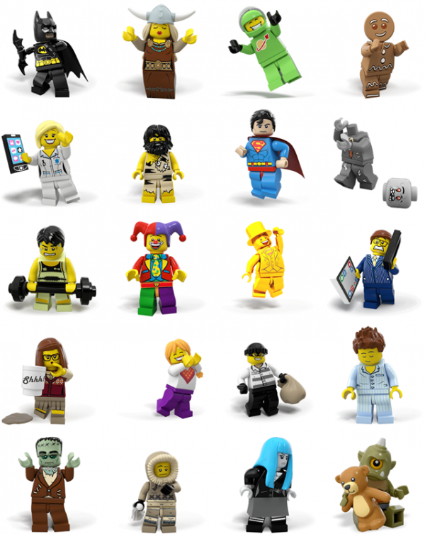 LEGO Minifigures Facebook Stickers