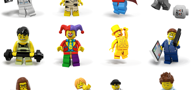 LEGO Minifigures Facebook Stickers