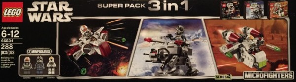 66534 LEGO Star Wars Microfighters Super Pack 3 in 1 (Series 2)