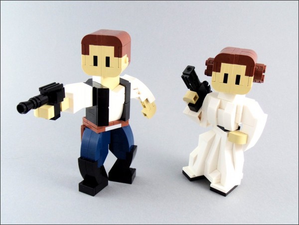 LEGO Han et Leia Brickfigures