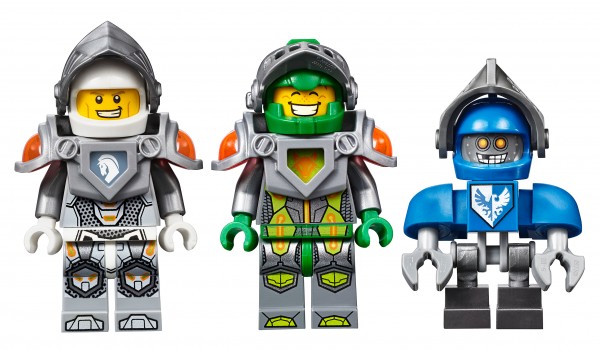 LEGO Nexo Knights minifigs Lance Aaron Claybot