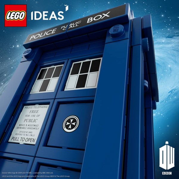 TARDIS teasing LEGO Ideas 21304 Doctor Who