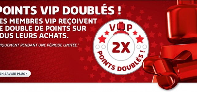 LEGO points VIP doublés