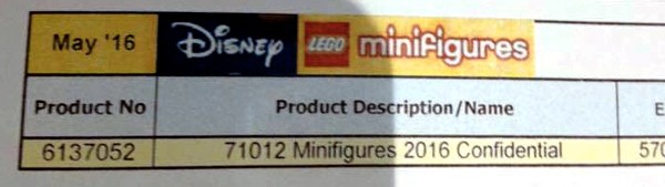 LEGO Disney Collectible Minifigures 71012