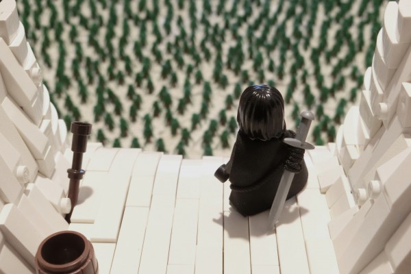 Lego Game of Thrones The Wall pespective forcée