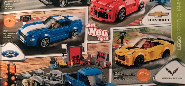 LEGO nouveautés catalogue 2016 Speed Champions