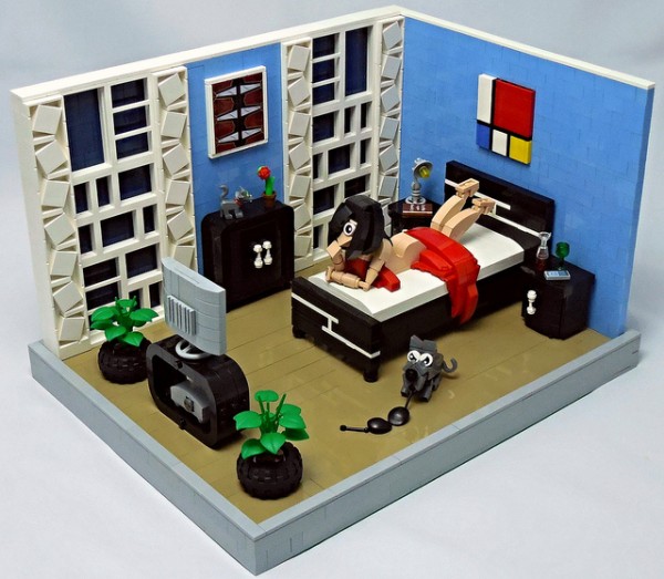 LEGO MOC Chambre avec vue