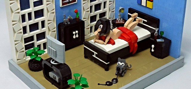 LEGO MOC Chambre avec vue
