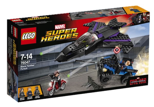 76047 Black Panther Pursuit box LEGO Captain America Civil War