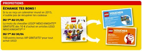 Calendrier 2016 LEGO