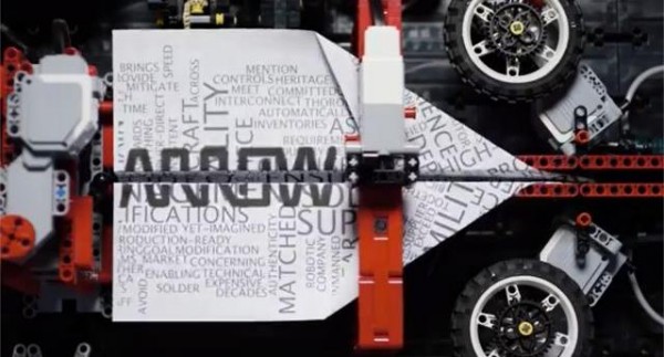 LEGO Mindstorms machine avions en papier