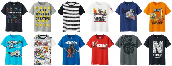 LEGO Uniqlo t-shirts