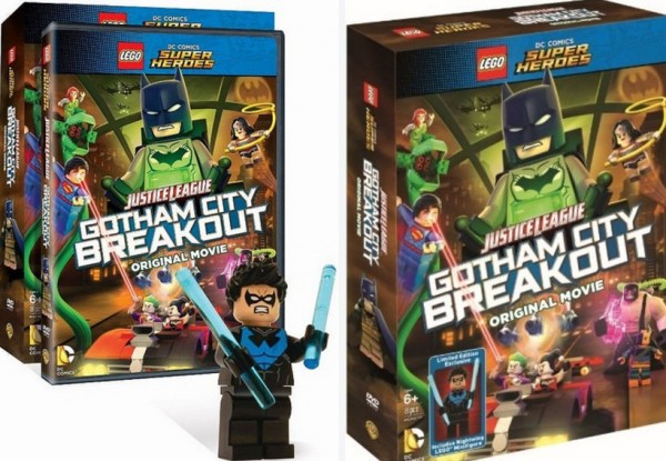 Lego Gotham City Breakout Exclusive Blue LEGO Nightwing Minifigure