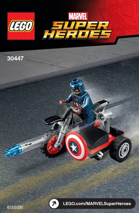 Polybag 30447 Marvel Super Heroes Captain America’s Motorcycle