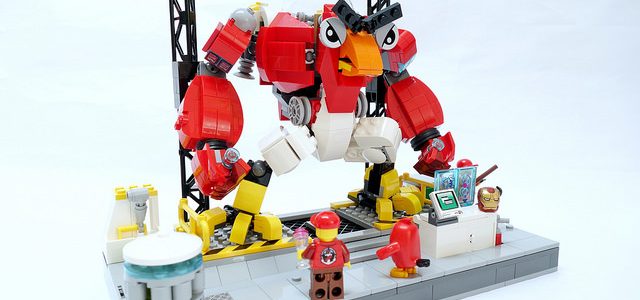 LEGO robot Angry Birds