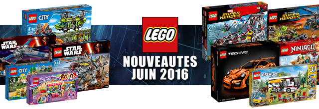 Nouveautés LEGO juin 2016