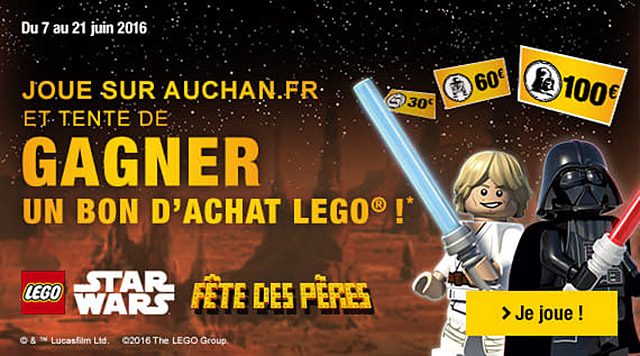 Bon plan Auchan LEGO Star Wars