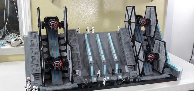 Star Wars The Force Awakens hangar TIE Fighters