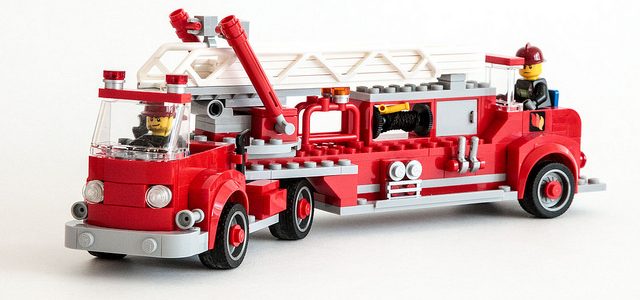 Camion de pompiers LEGO vintage