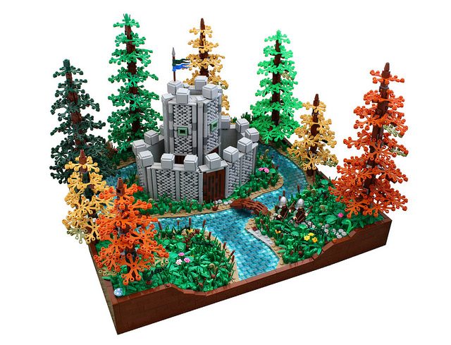 Nouvelle technique LEGO Castle texture murs