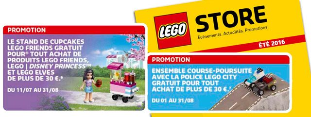 Offres LEGO été 2016 Shop@Home