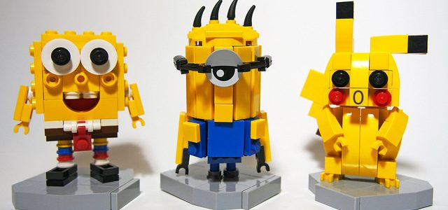 LEGO Bob l'éponge VS Minion VS Pikachu