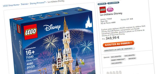 LEGO Disney Castle 71040 VIP