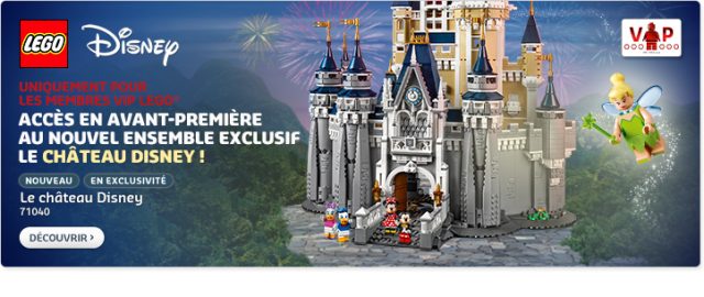 LEGO Disney Castle 71040 disponible VIP