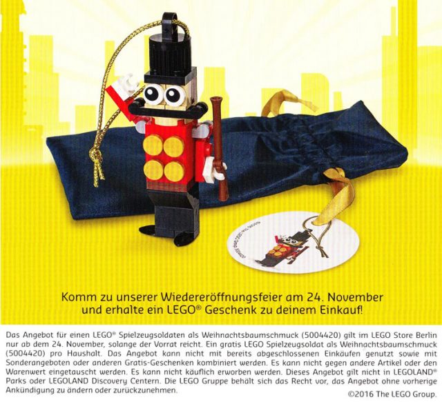 Décoration de Noël LEGO 5004420 Toy Soldier