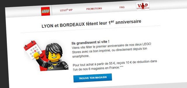 Anniversaire LEGO Stores 2016