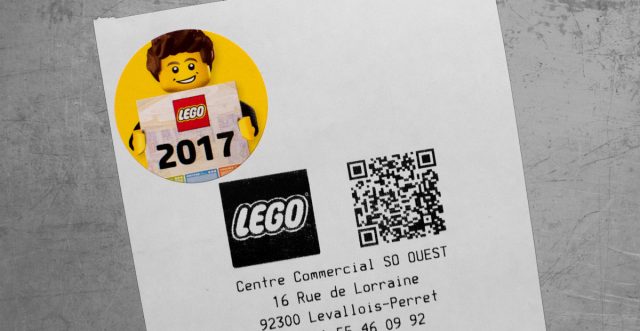 Sticker LEGO calendrier officiel 2017