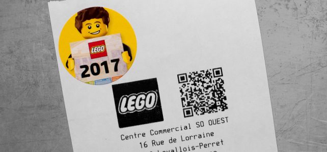 LEGO Store : un sticker pour le calendrier officiel 2017