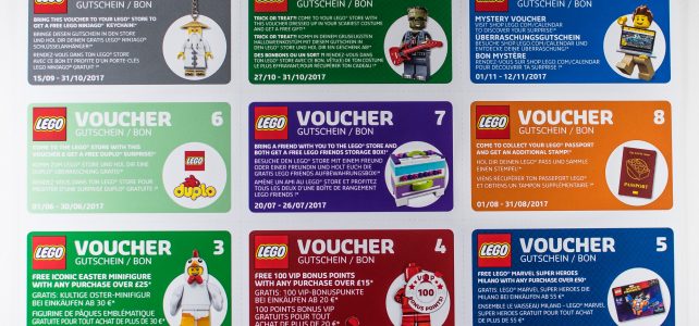 Calendrier LEGO 2017 vouchers
