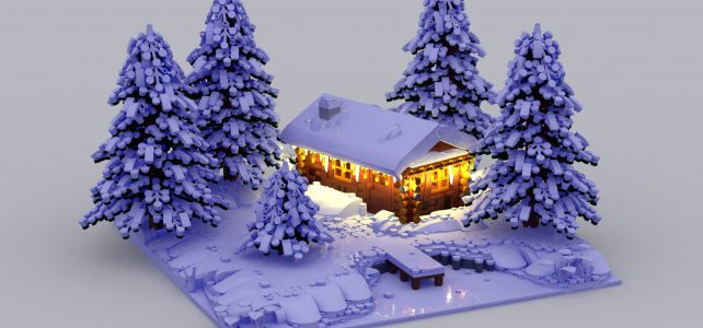 LEGO neige et sapins