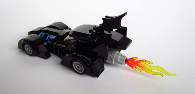 LEGO Batman Forever Batmobile on fire