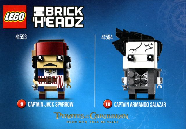 LEGO BrickHeadz Jack Sparrow et Armando Salazar (Pirates des Caraibes 5)