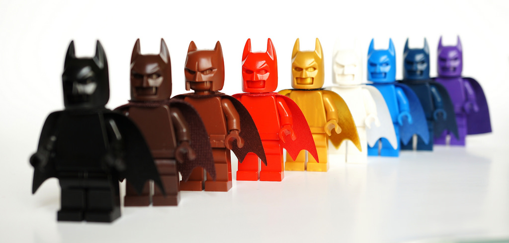 LEGO 4 X Noir Batman Cape Chiffon Doux Emballé Neuf 