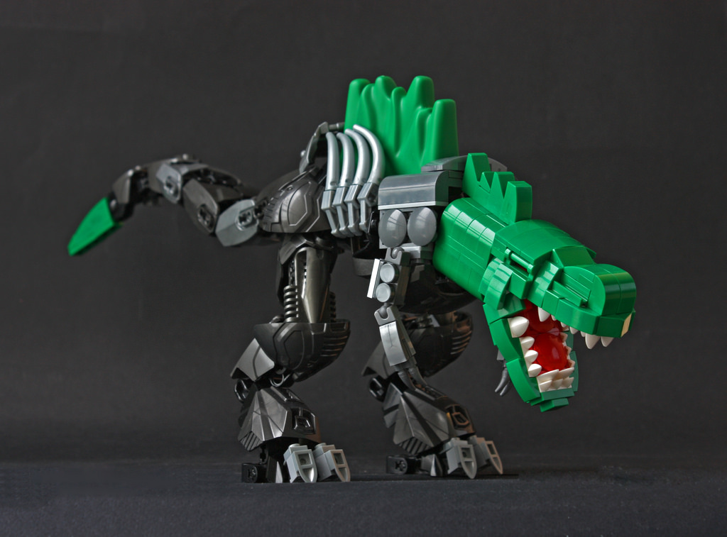 Cyborg Mutant Tyrannosaurus Rex - HelloBricks