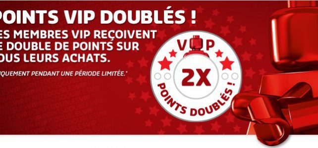 LEGO points VIP doublés