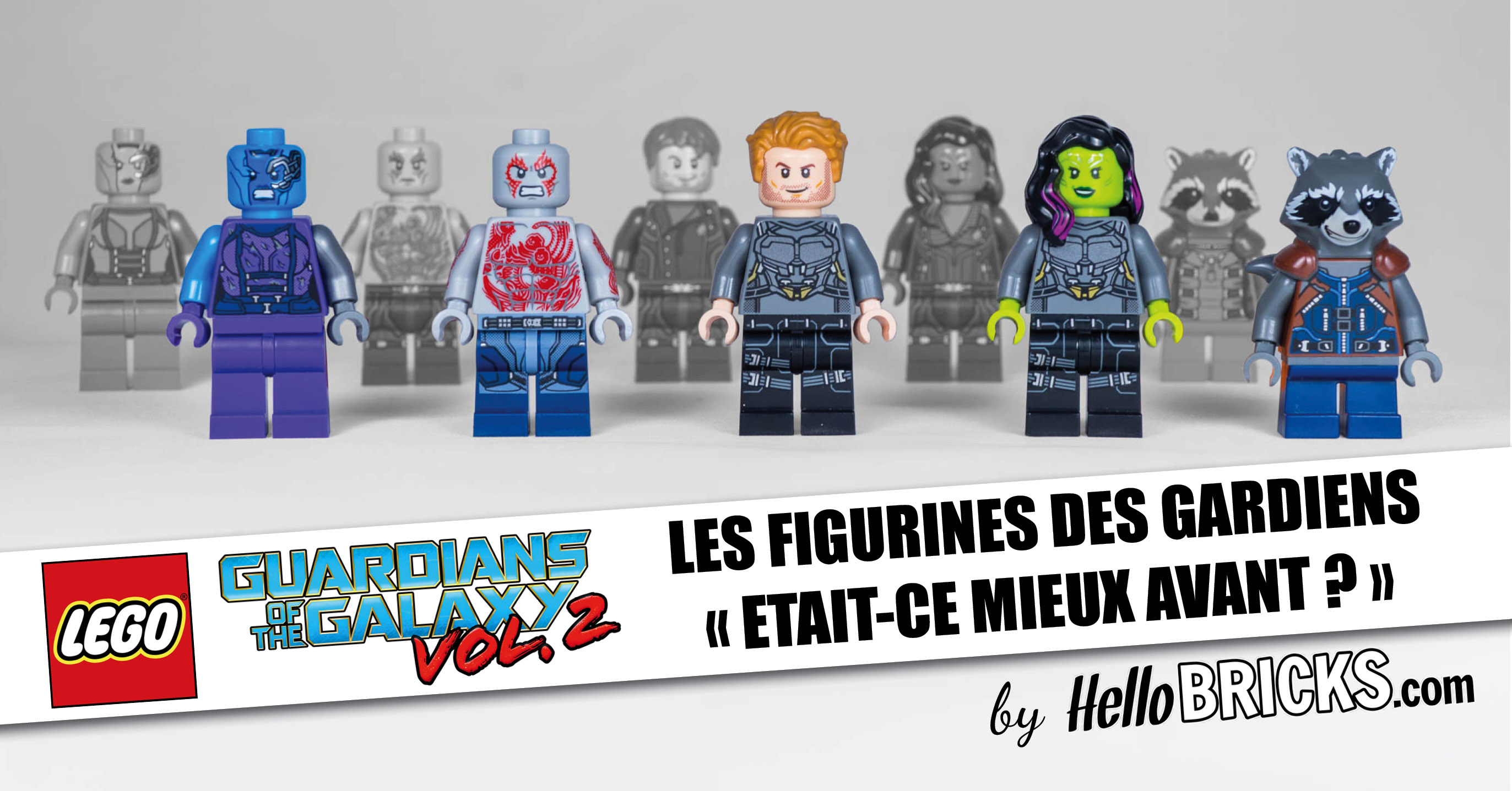 Lego Les Gardiens De La Galaxie Comparatif des minifigs LEGO Gardiens de la Galaxie : c'était mieux