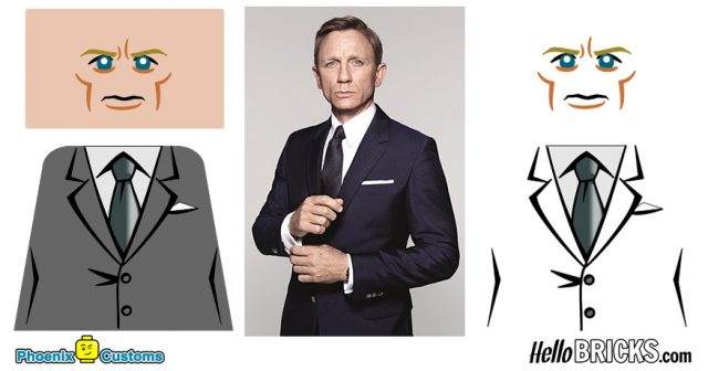 Phoenix Customs Interview Daniel Craig James Bond 007 LEGO custom version