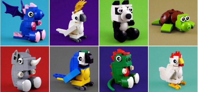 Mini peluches version LEGO