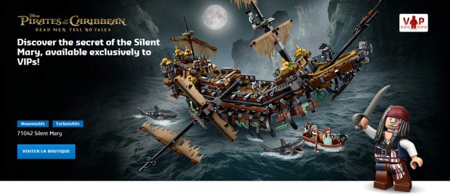 Pirates des Caraïbes LEGO 71042 Silent Mary disponible en avant-première VIP