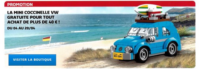 LEGO Creator 40252 Mini Volkswagen Beetle offert