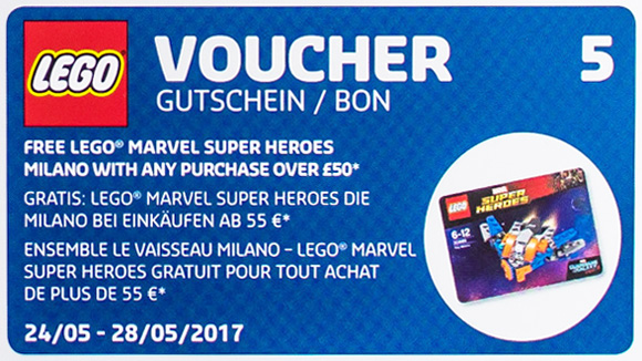 Calendrier LEGO 2017 coupon 5